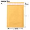Kraft Bubble Mailers Mailing Packing Envelopes (5, #1 7.25" x