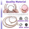 Swpeet 3Pcs 4/ 6.1/ 7.7 Inches Circle Embroidery Hoops Kit,