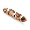 NKlaus Bronze Beard Pearl Beard Spiral Runes Hair Bead Men's