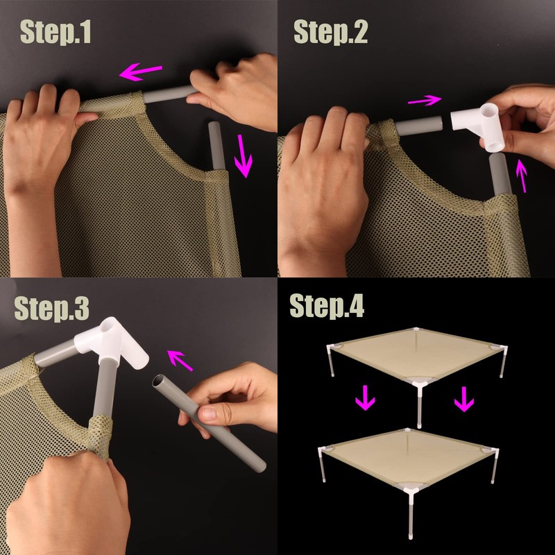 RURAL GROW Sweater Drying Rack,6-Layer Flat DryingRack Stackable, Mesh Fabric