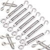AILENLAN Turnbuckle, Stainless Steel Wire Buckle, Hook, Turnbuckle, Attachment Adjustment,