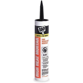 7 Pack Dap 18854 High Heat Mortar Silicate Cement - Black 10.1-oz Cartridge