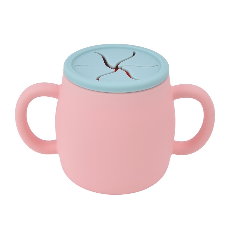 Silicone Toddler Cup Drop Proof Portable Baby Training Cup with