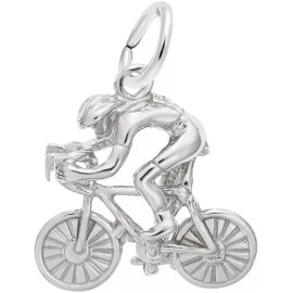Rembrandt Sterling Silver Racing Cyclist Charm by Rembrandt