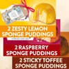 Pudding Bundle With Sticky Toffee, Zesty Lemon And Raspberry Flavours