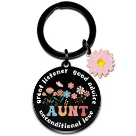 Aunt Christmas Gifts Auntie Keychain Aunt Birthday Gifts for Aunts From Niece Auntie Gift for Women Pregnancy Announcement for Aunts Christmas Gift for Her Promoted to Aunties