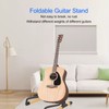 Foldable Guitar Stand Adjustable Metal Folding Instrument Stand for String