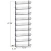 SWOMMOLY Adjustable Wall Mount Spice Rack, 9-Tier Dual-use (Multi-use) Organizer,