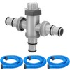 Menkxi Dual Split Swimming Pool Hose Plunger Valve, 2 in