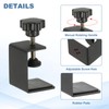 PATIKIL C Clamps, 2 Pcs Heavy Duty Metal Black Desk