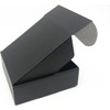 Black Shipping Boxes 10.6x6.5x2 Inch, Small Corrugated Cardboard Box 5