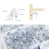 100 Pieces Clear Shelf Support Pegs, 5 mm Plastic Cabinet