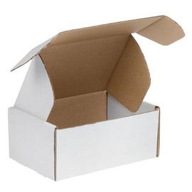 Aviditi White Deluxe Literature Mailing Boxes, 11 1/8" x 8 3/4" x 5", Pack of 50, Crush-Proof, for Shipping, Mailing and Storing