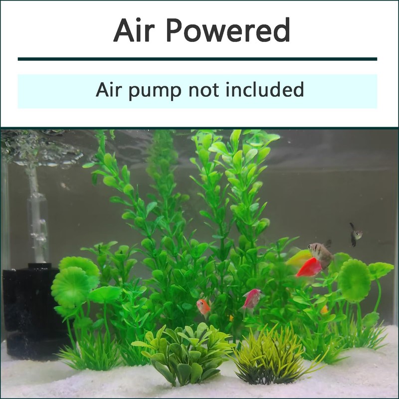 AQUANEAT Aquarium Air Powered Sponge Filter, Fish Tank Bio Bubble