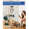 Primevolve Battery Operated Fan,Portable Rechargeable USB Floor Table Desk Fan