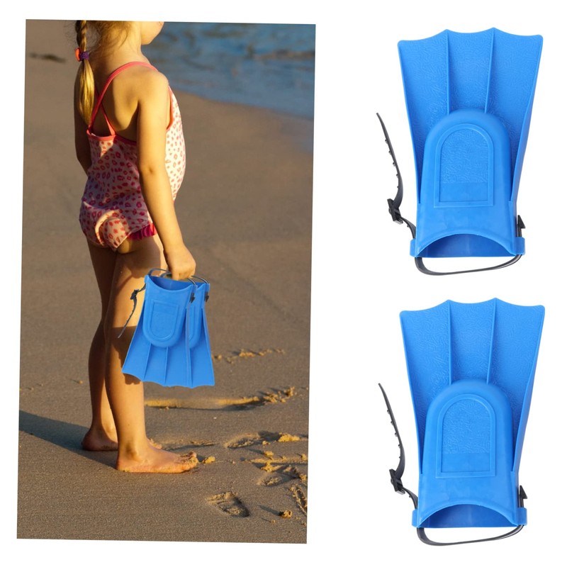 Kisangel 2pcs Swimming Fins Adjustable Diving Flippers Lightweight Snorkeling Training