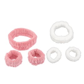 Healvian 2 Sets Wrist Band Headbands for Head Bands Wrist Straps Wristbands Girl Headbands Girl Wristband Headband for Washing Face Wrist Towels for Washing Face Spa Headband Plush