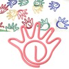 100Pcs Paper Clip Metal Hand Shaped Design Rustproof Paperclip Decoration