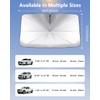 Car Windshield Sun Shade-Sun Ray Reflective Front Window Cover,Foldable Car