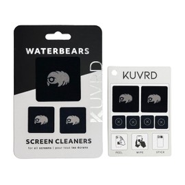 KUVRD KUVRD Waterbear - Universal Screen Cleaners - Teeny Tiny Cleaning Tools for Your Lenses & Screens - 2-Pack - (1 Patch Set, 1 PAD Set)
