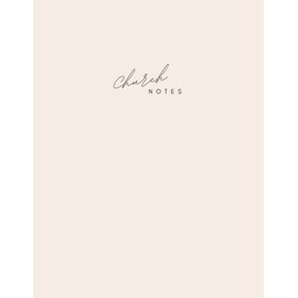 Church Notebook | Lined Pages for Note Taking | Message Topic and Preacher Lines | Sermon Notes: Aesthetic Notebook for Taking Notes in Church
