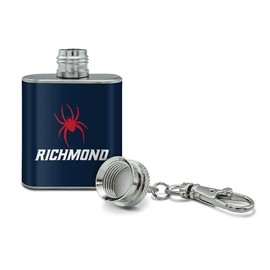 U of Richmond Primary Logo Stainless Steel 1oz Mini Flask Key Chain
