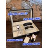 CircleCrystal Leather Watch & Sunglass Organizer Box, Watch Case Eyeglass