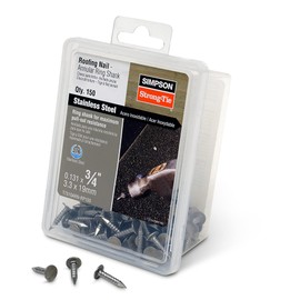 Simpson Strong-TIE 0.131 in. X 3/4 in. Stainless Steel ANNULAR Ring Shank Roofing N