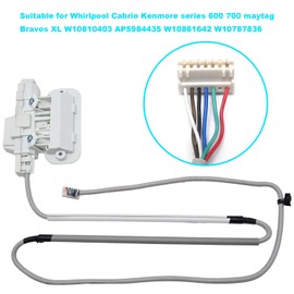 Washer Lid Lock Assembly Latch Replacement W10810403 AP5984435 W10861642 W10787836 Compatible with Whirlpool Cabrio Kenmore Series 600 700 Compatible with Maytag Bravos XL
