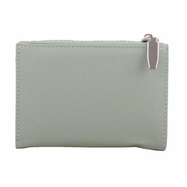 Valita Womens Small PU Leather Grain Bi-Fold RFID Protected Purse - Mint Green