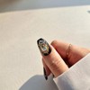 Black Queen Handmade Nail Tips - Long Oval / 블랙