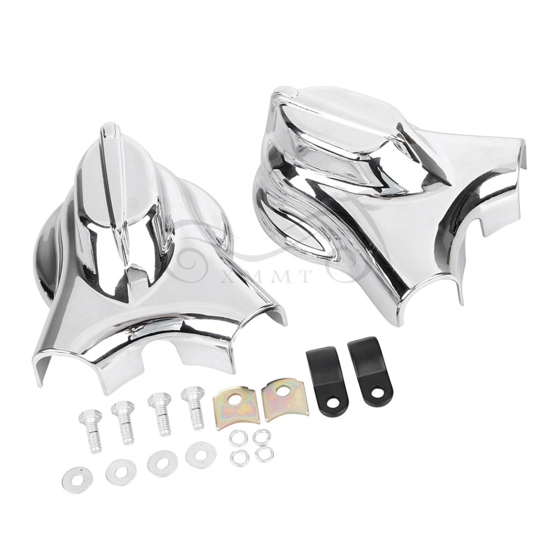 Unbranded Chrome Swingarm Covers Kit For Harley Softail 08-17 Deluxe
