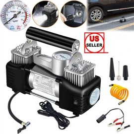 Unbranded Portable Car Air Compressor - 1 Dual Cylinder, For Tire Inflation & Road Trips