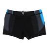 Aquarti Boys' Swimming Trunks with Side Inserts, Black/Graphite/Blue