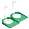 Mikinona 2pcs Golf Putting Cups with Flags Indoor Golf Practice