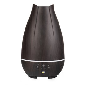 HealthSmart Essential Oil Diffuser, Cool Mist Humidifier and Aromatherapy Diffuser with 500ML Tank Ideal for Large Rooms, Adjustable Timer, Mist Mode and 7 LED Light Colors, Brown (Pack of 16)