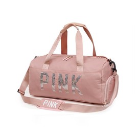 ROSEHOT Maleta Deportiva Bolsa de Deporte Gym con Compartimento para Zapatos Maleta Deportiva Gym Viaje Mochila Fitness Bolsa de Viaje Portátil de Gran Capacidad para Distancias Cortas (rosa)