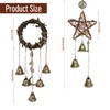 2 Pcs Handmade Witch Bells, Hanging Witchcraft Chimes for Home