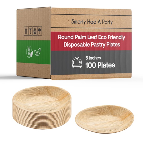Palm Leaf, Eco Friendly, Disposable Dinner Plates, 100% Biodegradable &