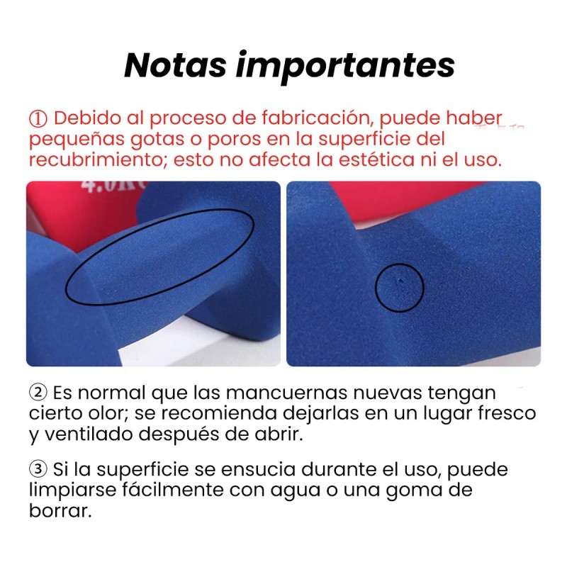 2 Pzs Mancuerna 3kg Pesa Ejercicio Fitness Yoga Gym