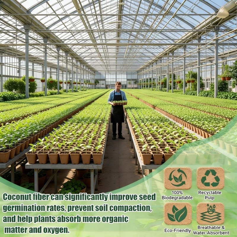 RimCereal 500 Sets Seed Starter Plant Pot Kit, 2.36" Square