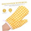 OUNONA Heat-resistant Oven Gloves Wear-resistant Kitchen Cooking Mitts for for