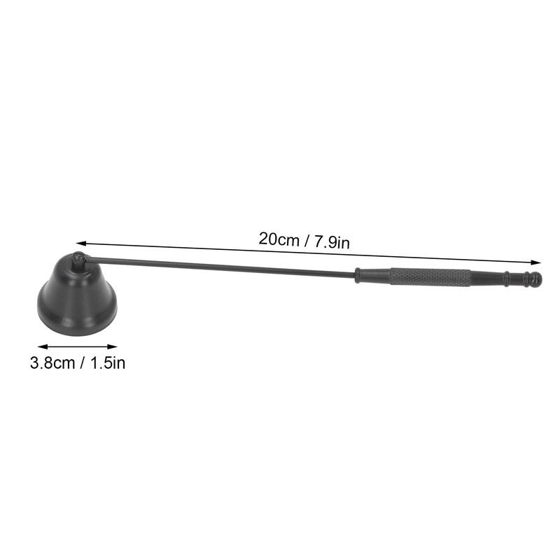 2PCS Candle Snuffer with Long Handle Bell Shape Metal Flame