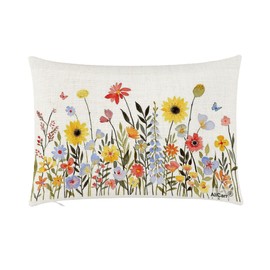 AliCarr Flowers Throw Pillow Cover 12x20 inch, Flower Butterfly Farmhouse Decorative Cushion Case, Thanksgiving Decorations Pillow Covers for Bed Living Room Sofa Couch Car Office Pillowcase 1pc(3)