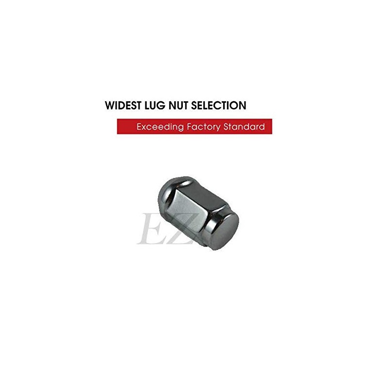 EZAccessory 32 Chrome Lug Nuts Bulge Acorn 1/2" Thread Size