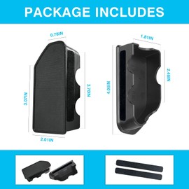 BALUME Bed Rail Stake Pocket for GMC Chevy Silverado/GMC Sierra 2500/3500HD(2020 2021 2022 2023 2024), Chevy Silverado/GMC Sierra 1500(2019-2024), Truck Rear Caps Bed Rail Holes Covers (2PCS)