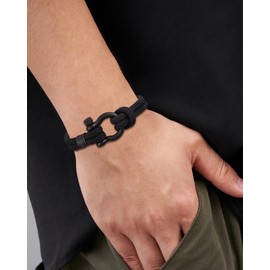 Happy 12th/13th/16th/18th Birthday Boys Braided Rope Bracelets with Saying Card, Stainless Steel