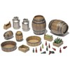MiniArt 1:35 Scale Wooden Barrels & Village Utensils Plastic Model