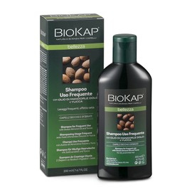 BIOKAP Bellezza Mild Shampoo 200 ml for Daily Hair Washing - Sweet Almond Oil - Yucca Oil - Organic Passion Flower Extract - Organic Marshmallow Root Extract - Essential Oils - Vegan