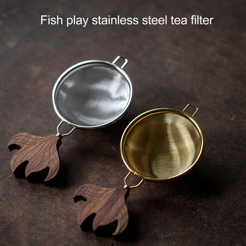 Tea Strainer with Handle Easy To Clean Large Capacity Stainless